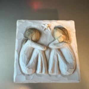 Willow Tree Cream and Tan Friendship Sculpture